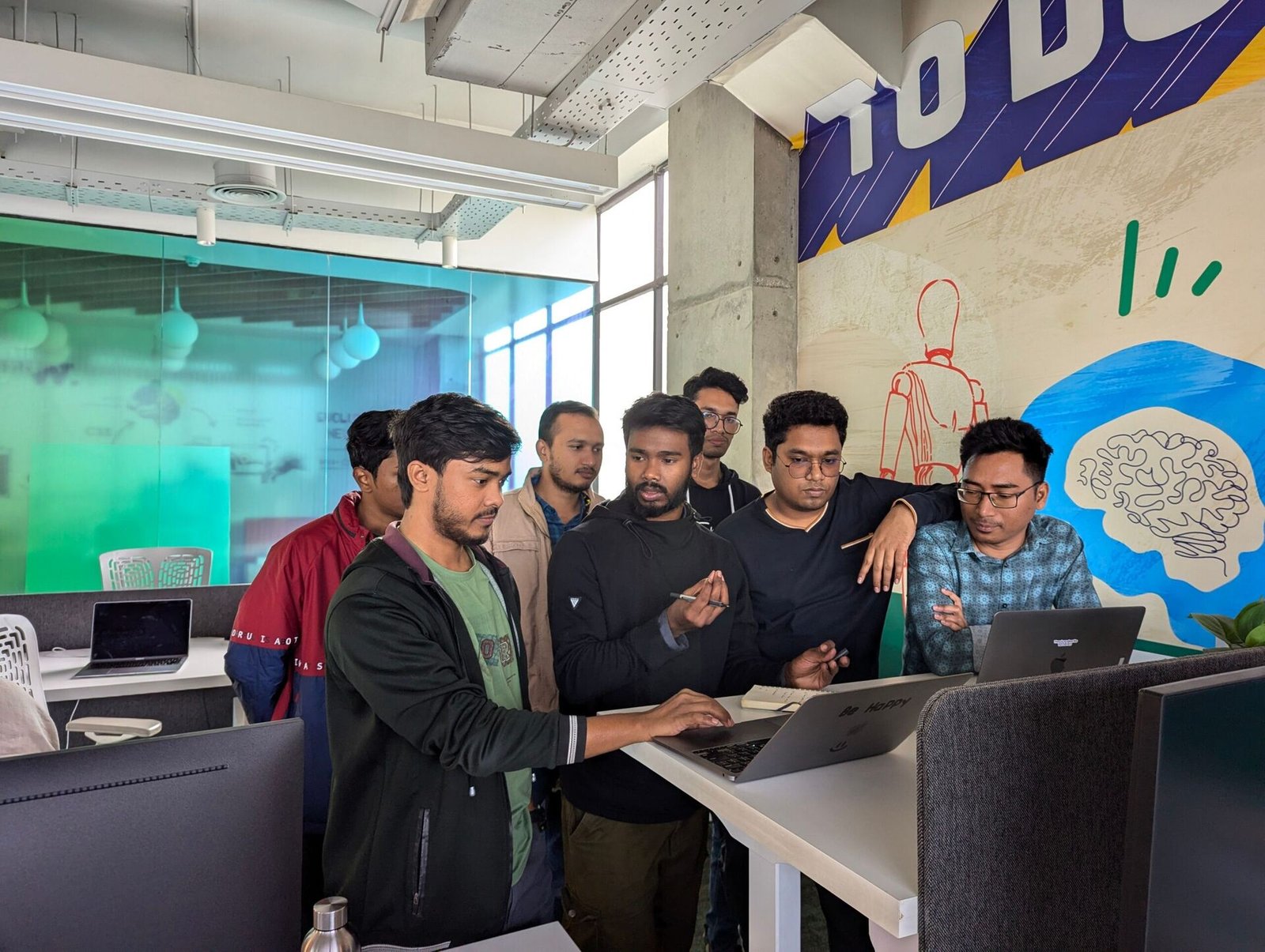 Team reviewing a redesigned Beaver Builder website
